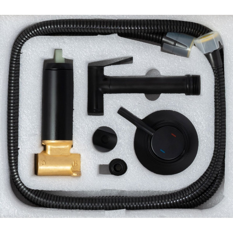 Rea Bateria Bidetowa Ścienna Loop Lungo czarna