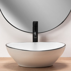 Rea umywalka nablatowa Sofia black Edge