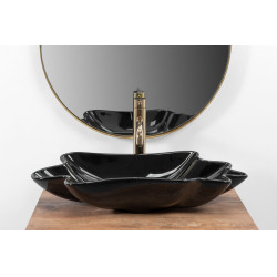 Rea umywalka nablatowa Infinity black