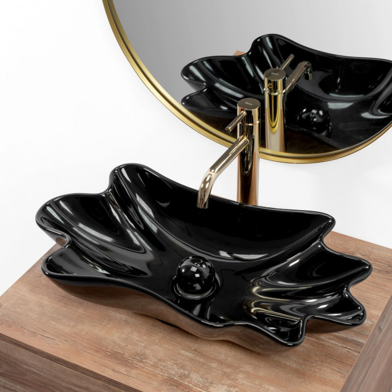 Rea umywalka nablatowa Infinity black