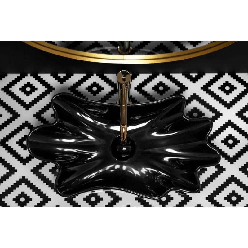 Rea umywalka nablatowa Infinity black
