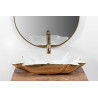 Rea umywalka nablatowa Infinity gold/white