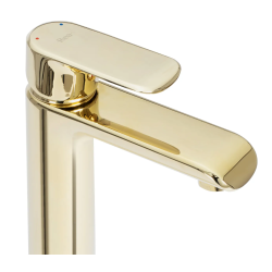 Rea Bateria Umywalkowa Niska Bloom złota