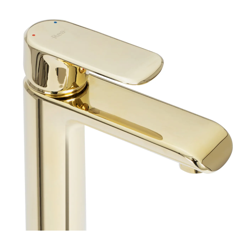 Rea Bateria Umywalkowa Niska Bloom złota