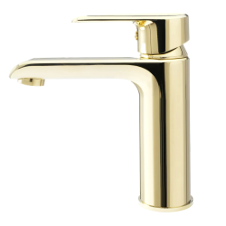 Rea Bateria Umywalkowa Niska Bloom złota