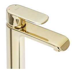 Rea Bateria Umywalkowa Wysoka Bloom złota