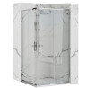 Rea kabina bez brodzika 80x80x190 szkło transparent Punto chrom