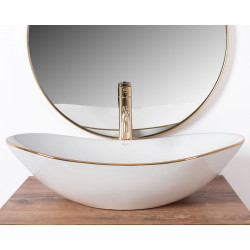 Rea umywalka nablatowa Royal gold Edge