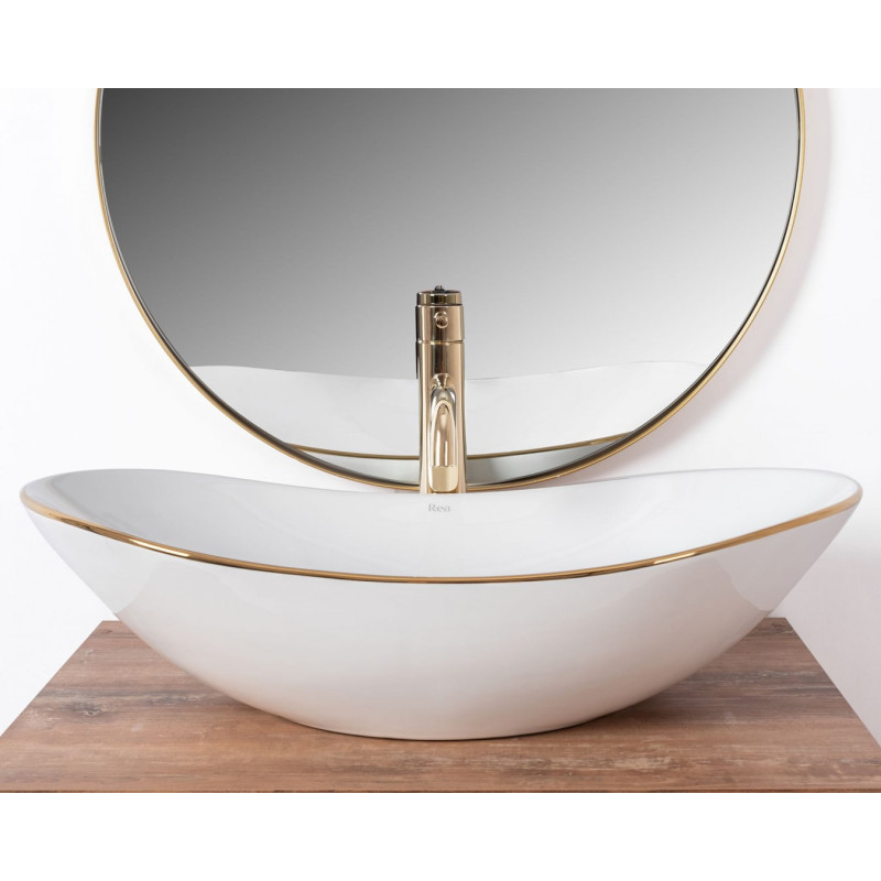 Rea umywalka nablatowa Royal gold Edge