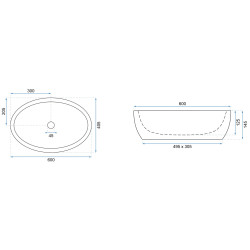 Rea umywalka nablatowa Melania