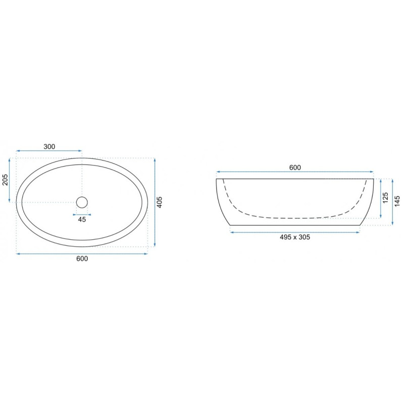 Rea umywalka nablatowa Melania