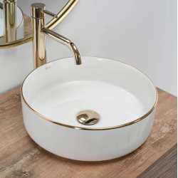 Rea umywalka nablatowa Sami gold Edge