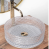 Rea umywalka nablatowa Cristal 35 transparent