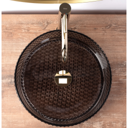 Rea umywalka nablatowa Cristal 35 black