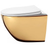Rea misa wisząca wc bezrantowa Carlo Mini Rimless gold white