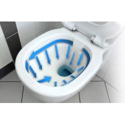 Rea misa wisząca wc bezrantowa Carlo Mini Rimless gold white