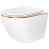 Rea misa wisząca wc bezrantowa Carlo Mini Rimlesswhite gold Edge