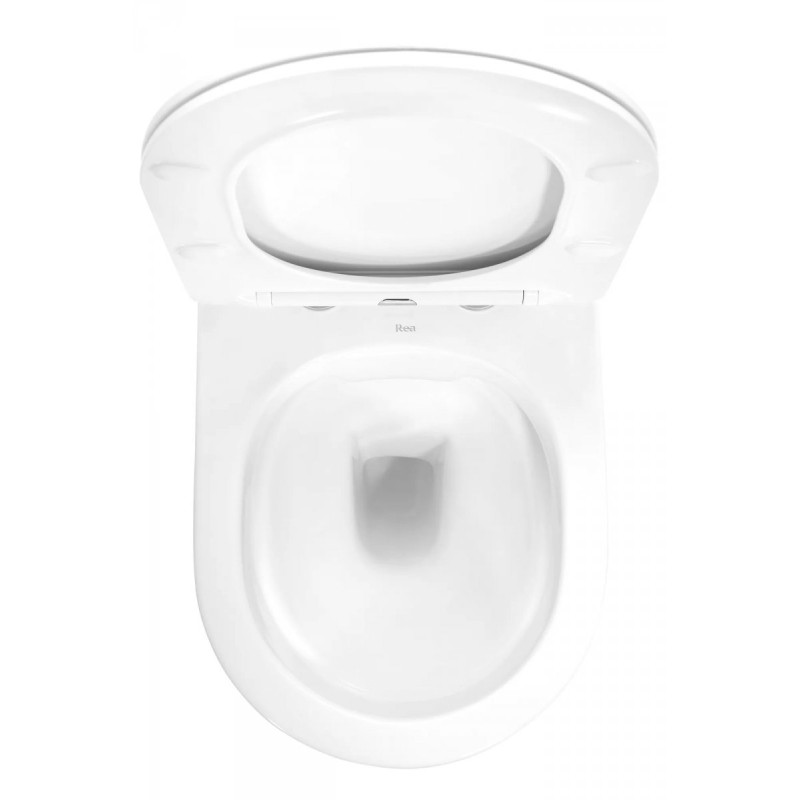 Rea misa wisząca wc bezrantowa Carlo Mini Rimlesswhite gold Edge