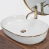 Rea umywalka nablatowa Cleo 61 gold Edge