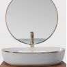 Rea umywalka nablatowa Cleo 61 gold Edge