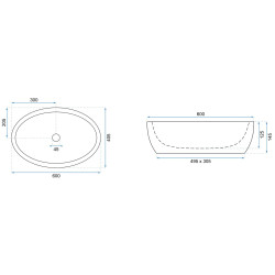 Rea umywalka nablatowa Meryl