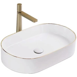 Rea umywalka nablatowa Nadia 60 gold Edge