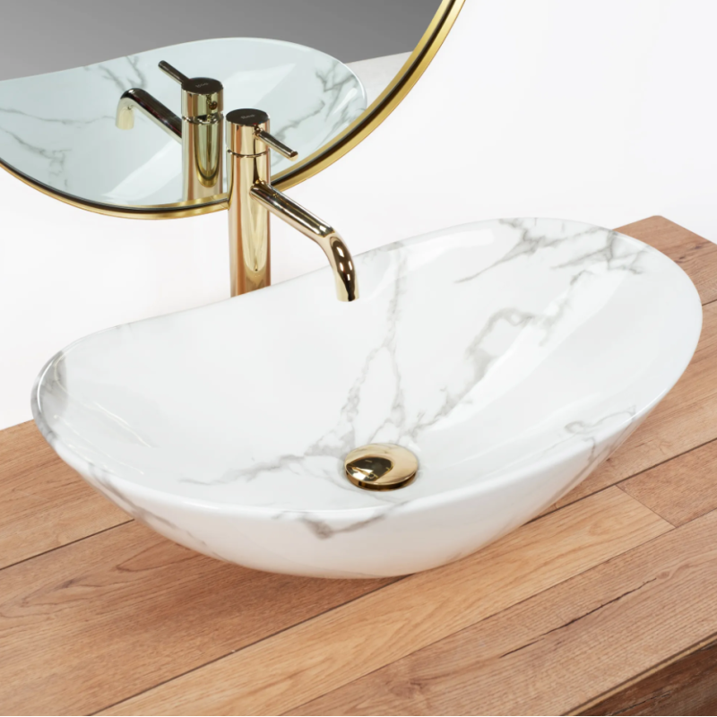 Rea umywalka nablatowa Royal Marmo Shiny