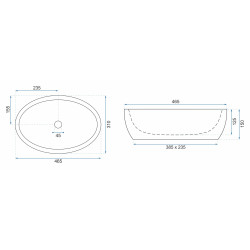 Rea umywalka nablatowa Shila