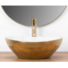 Rea umywalka nablatowa Sofia gold/white