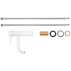 Rea bateria umywalkowa niska Lungo biała