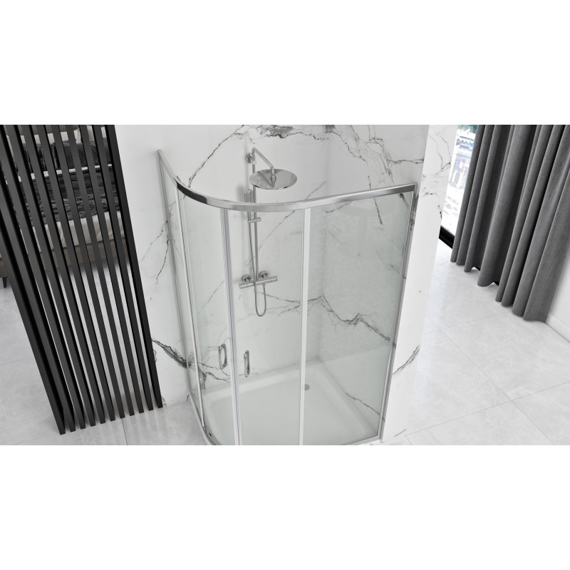 Rea kabina prysznicowa Look chrom 90x90