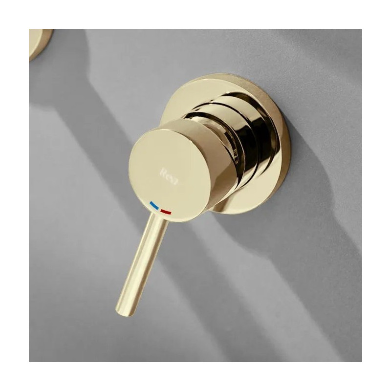 Rea bateria umywalkowa podtynkowa Lungo Long złota