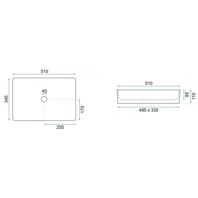 Rea umywalka nablatowa Avia