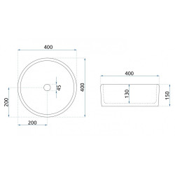 Rea umywalka nablatowa Florisa