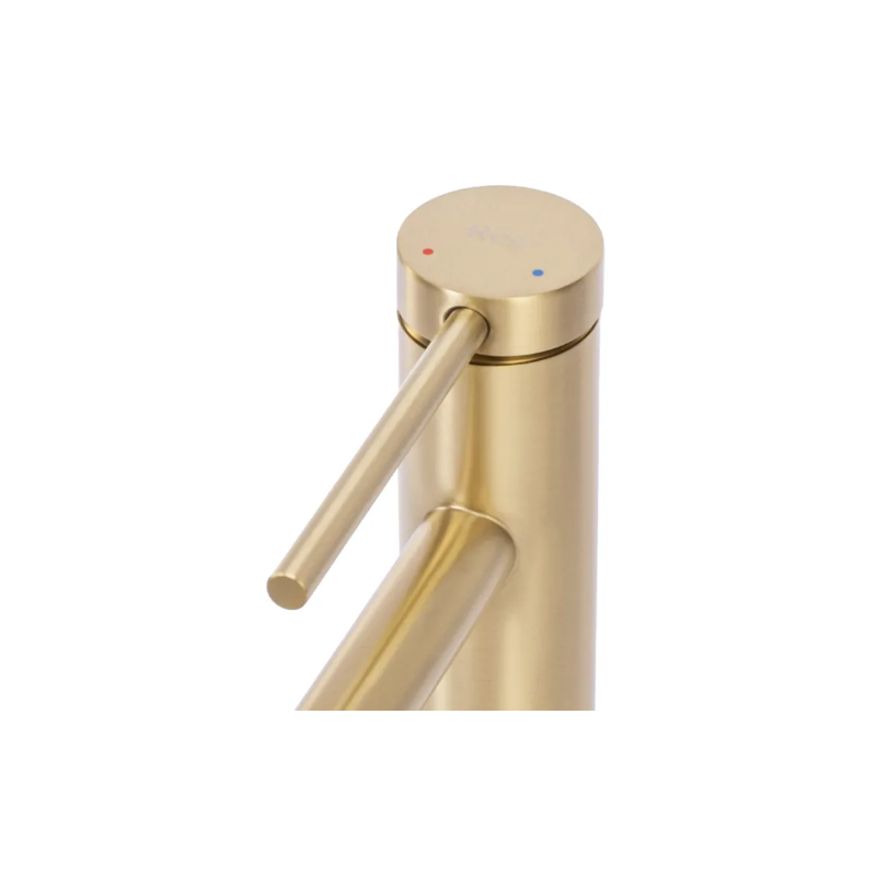 Rea Bateria Umywalkowa Wysoka Foss złota szczotkowana