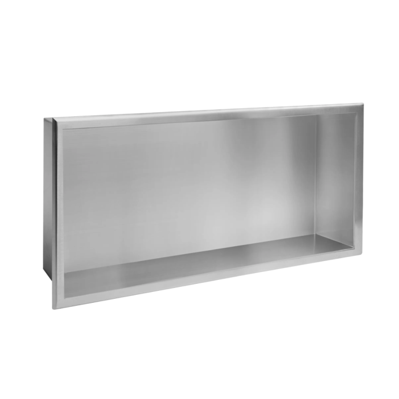 Rea półka podtynkowa 03  nikiel szczotkowany 30x60x10