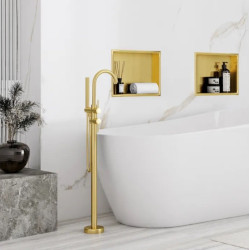 Rea półka podtynkowa 07 złoto szczotkowane 30x30x10