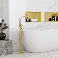 Rea półka podtynkowa 08 złoto szczotkowane 30x45x10