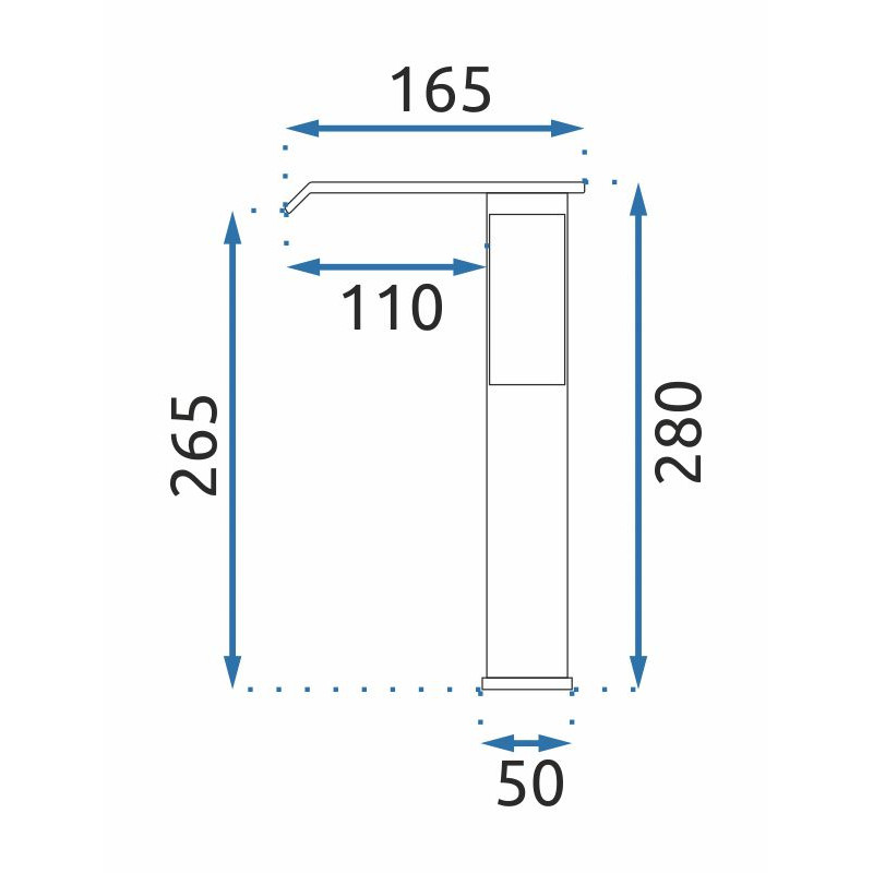 Rea bateria umywalkowa wysoka Kent chrom