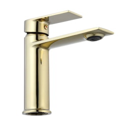 Rea bateria umywalkowa niska Veneta złota