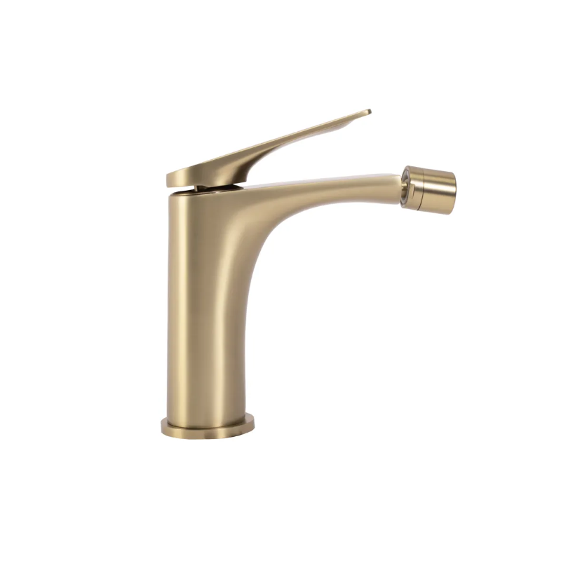 Rea Bateria Bidetowa Stojąca Avalon złota szczotkowana