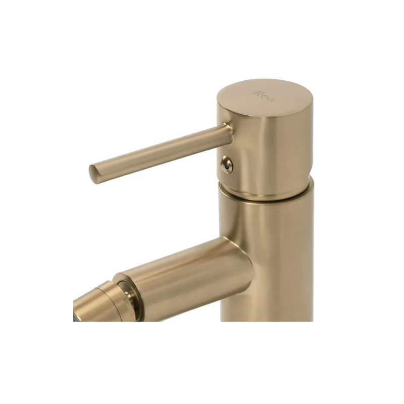 Rea Bateria Bidetowa Stojąca Tess złota szczotkowana