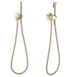 Rea bateria bidetowa ścienna Loop Lungo złoto szczotkowane