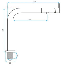 Rea Bateria Kuchenna Cole Nikiel szczotkowany