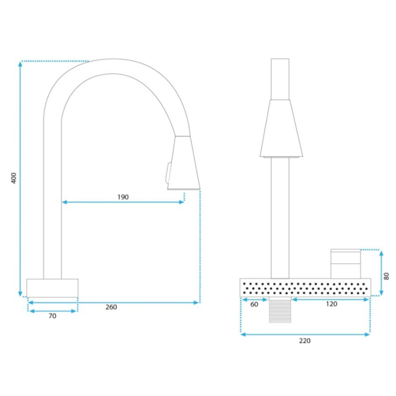 Rea bateria kuchenna Conor Nikiel szczotkowany