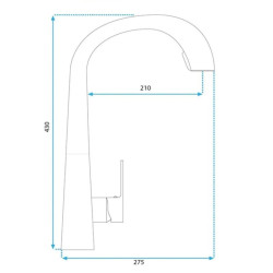 Rea Bateria Kuchenna Ross złota szczotkowana