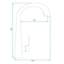 Rea Bateria Kuchenna Ross Nikiel szczotkowany