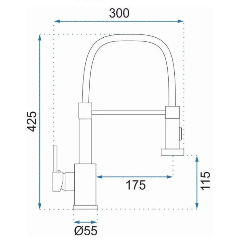 Rea Bateria Kuchenna Colin złota szczotkowana