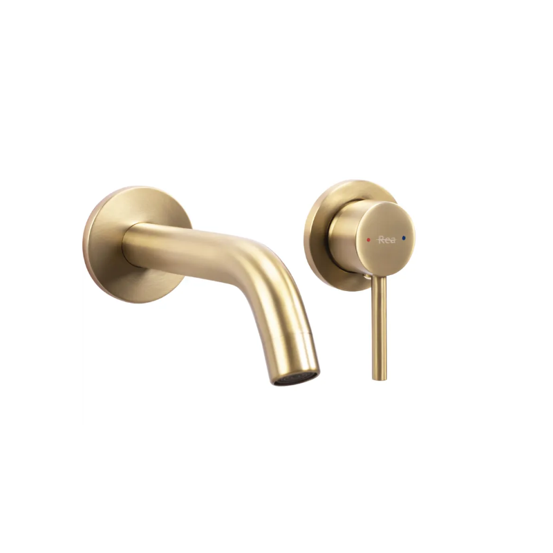 Rea Bateria Umywalkowa Podtynkowa Owen złota szczotkowana