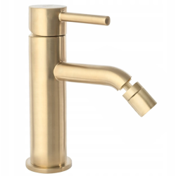 Rea Bateria Bidetowa Stojąca Lungo złota szczotkowana